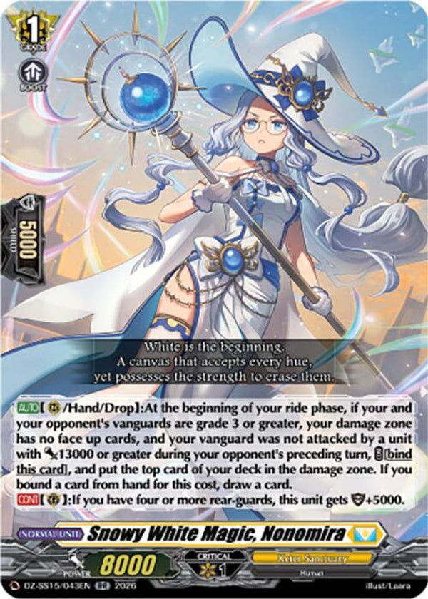 Snowy White Magic, Nonomira - DZ-SS15/043EN - Double Rare