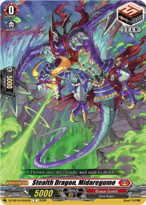 Stealth Dragon, Midaregumo - DZ-SS15/050EN - Common