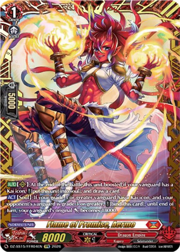 Flame of Promise, Aermo (FFR) - DZ-SS15/FFR04EN - Double Frame Rare