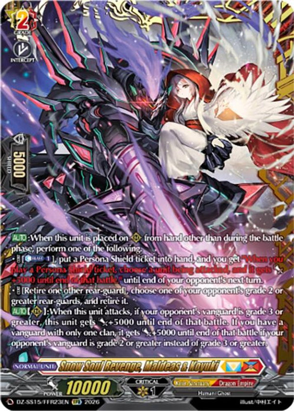 Snow Soul Revenge, Maldeas & Koyuki (FFR) - DZ-SS15/FFR23EN - Double Frame Rare