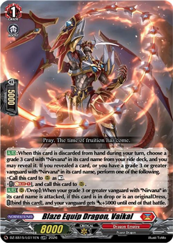 Blaze Equip Dragon, Vaikal - DZ-SS15/LG11EN - LGRR