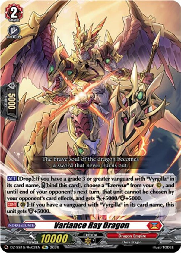 Variance Ray Dragon - DZ-SS15/Re02EN - Special Reprint