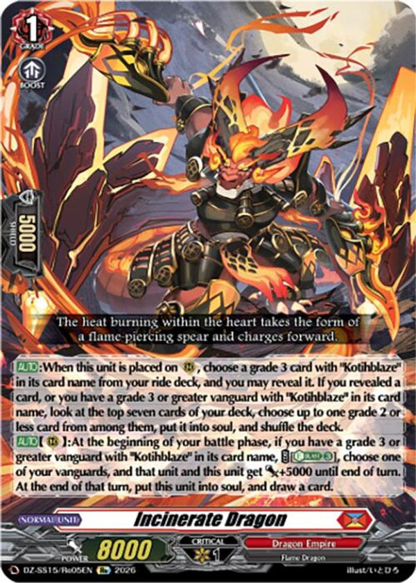 Incinerate Dragon - DZ-SS15/Re05EN - Special Reprint