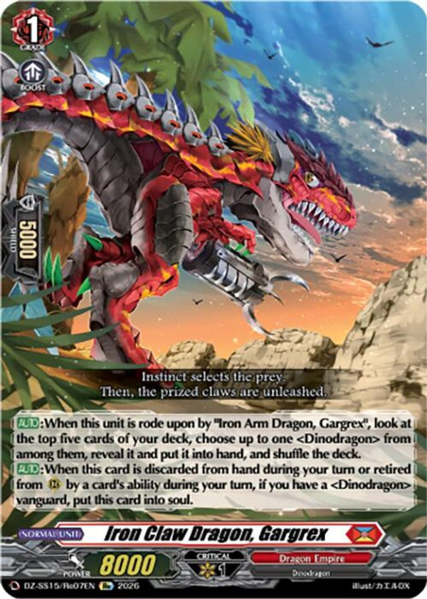 Iron Claw Dragon, Gargrex - DZ-SS15/Re07EN - Special Reprint