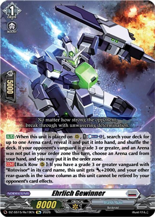 Ehrlich Gewinner - DZ-SS15/Re19EN - Special Reprint