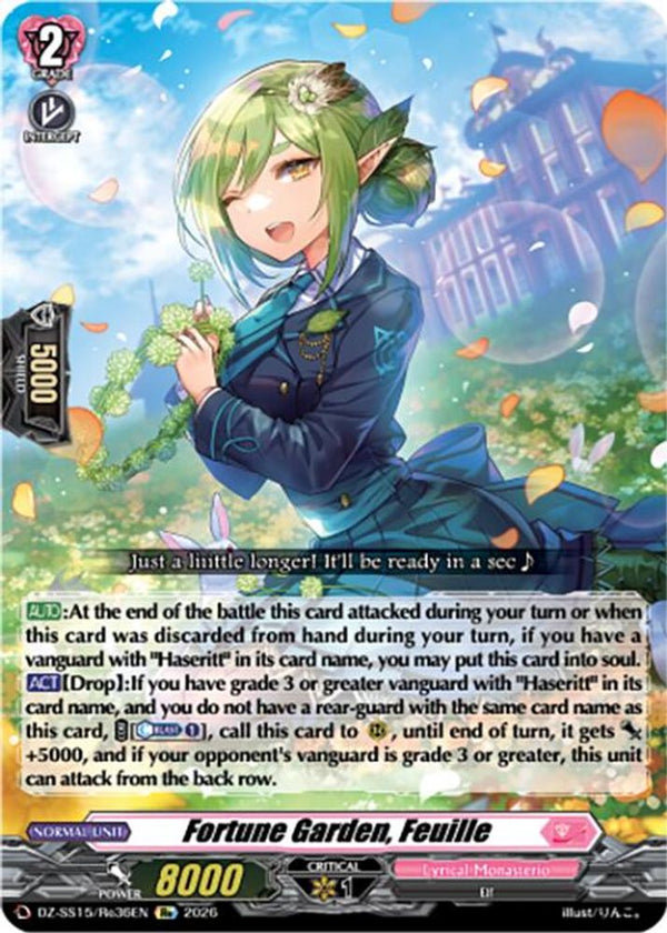 Fortune Garden, Feuille - DZ-SS15/Re36EN - Special Reprint