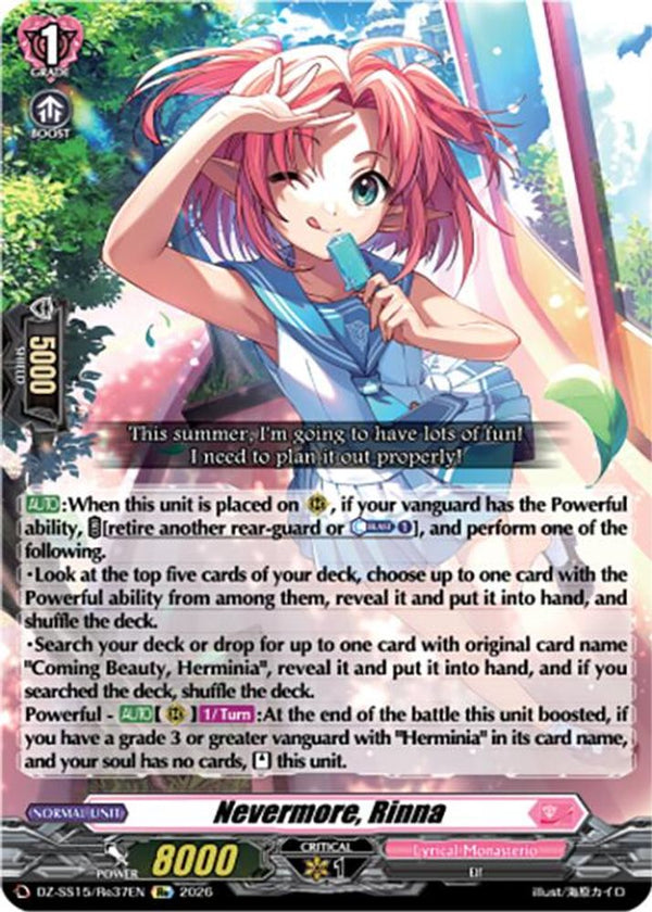 Nevermore, Rinna - DZ-SS15/Re37EN - Special Reprint