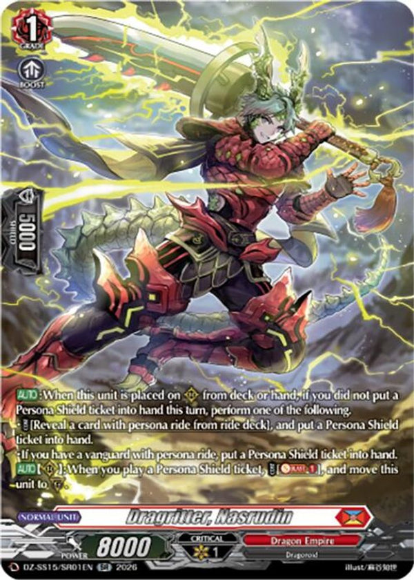 Dragritter, Nasrudin (SR) - DZ-SS15/SR01EN - Silver Rare