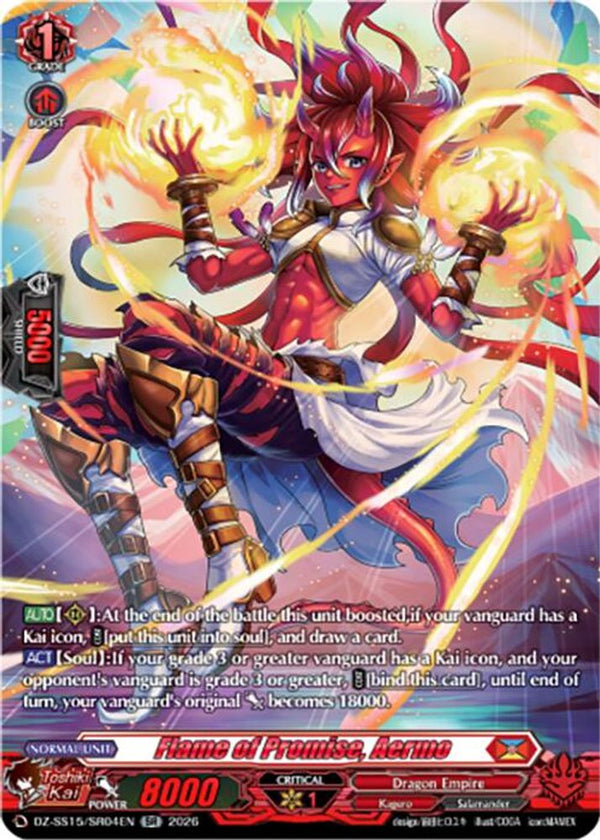 Flame of Promise, Aermo (SR) - DZ-SS15/SR04EN - Silver Rare