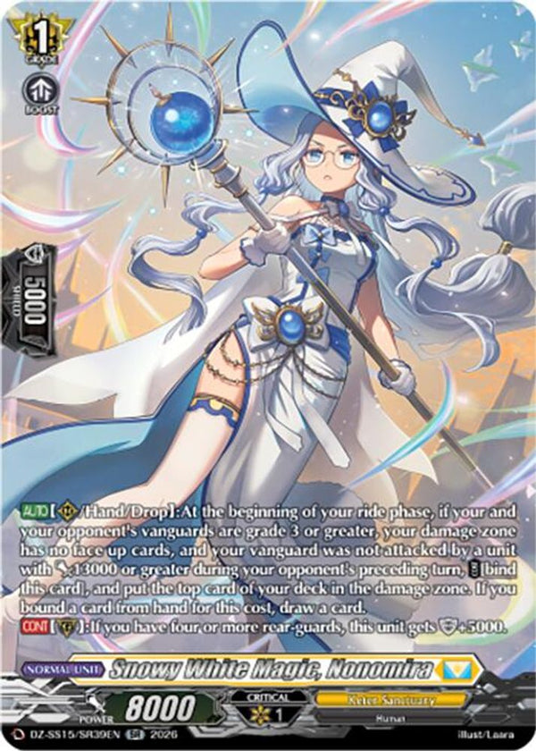 Snowy White Magic, Nonomira (SR) - DZ-SS15/SR39EN - Silver Rare