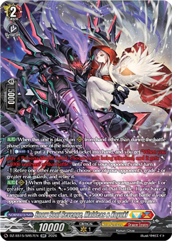 Snow Soul Revenge, Maldeas & Koyuki (SR) - DZ-SS15/SR57EN - Silver Rare