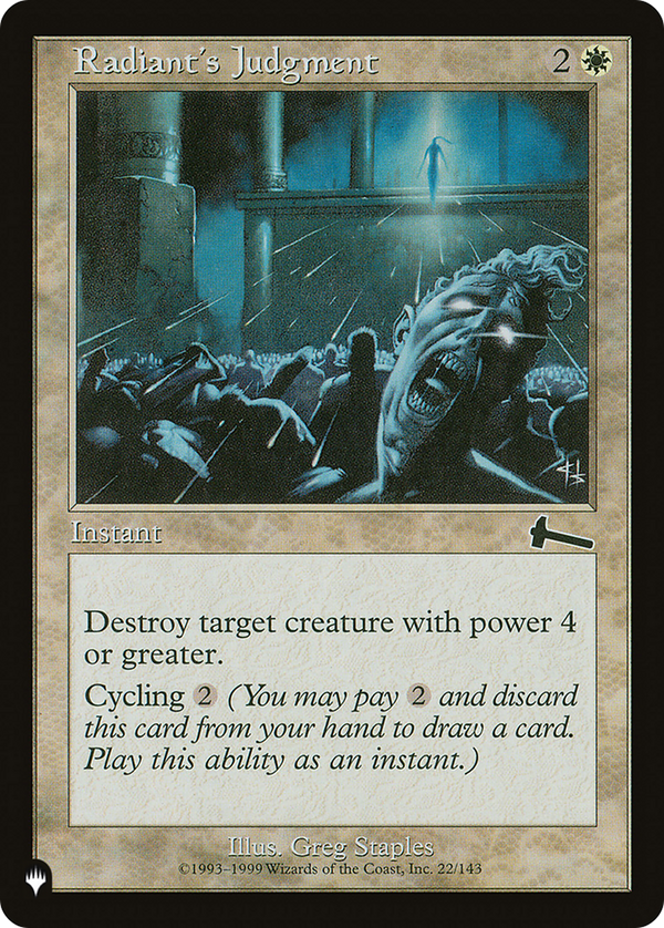 Radiant's Judgment - ULG Reprint (PLST)