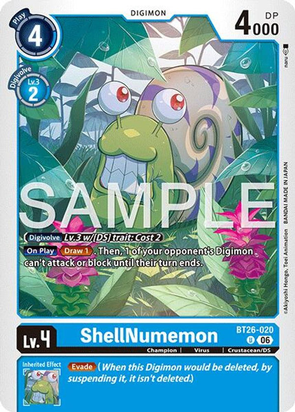 ShellNumemon - BT26-020 - Uncommon