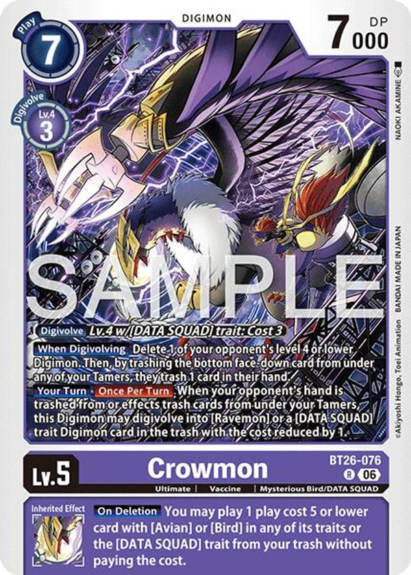 Crowmon - BT26-076 - Rare