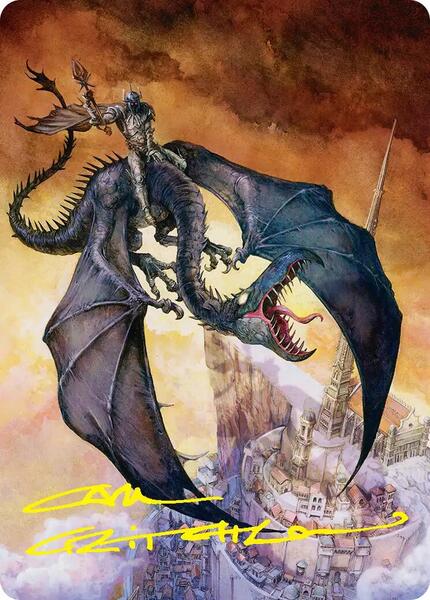 Witch-king, Bringer of Ruin Art Card (Gold-Stamped Signature) (AHOB)