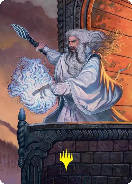 Saruman of Many Colors Art Card (Gold-Stamped) (AHOB)