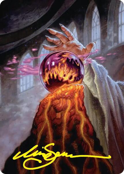 Palantir of Orthanc Art Card (Gold-Stamped Signature) (AHOB)