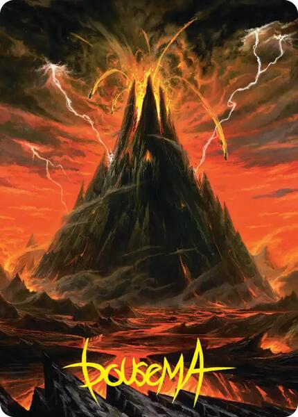 Mount Doom Art Card (Gold-Stamped Signature) (AHOB)