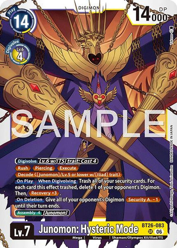 Junomon: Hysteric Mode - BT26-083 - Super Rare
