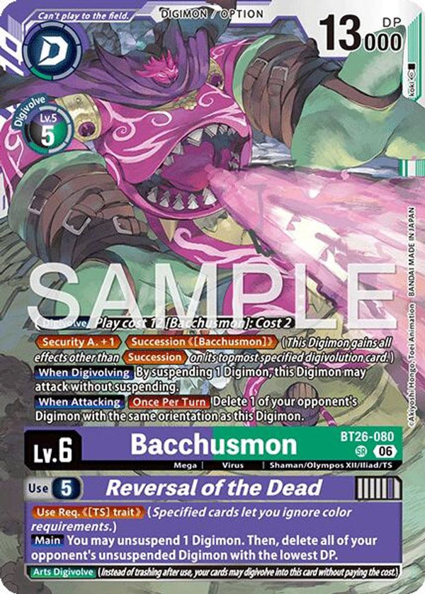 Bacchusmon // Reversal of the Dead - BT26-080 - Super Rare