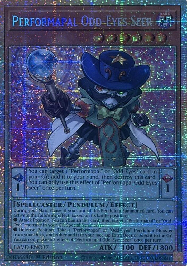 Performapal Odd-Eyes Seer - LAVD-ENO17 - Starlight Rare - 1st Edition