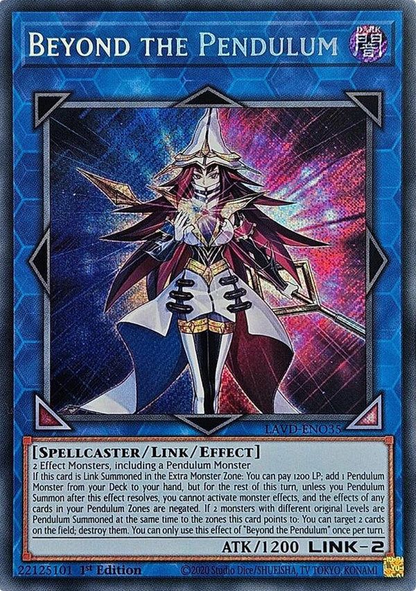 Beyond the Pendulum (Secret Rare) - LAVD-ENO35 - Secret Rare - 1st Edition
