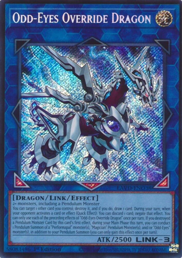 Odd-Eyes Override Dragon (Secret Rare) - LAVD-ENO38 - Secret Rare - 1st Edition