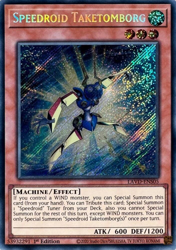 Speedroid Taketomborg (Secret Rare) - LAVD-ENS05 - Secret Rare - 1st Edition