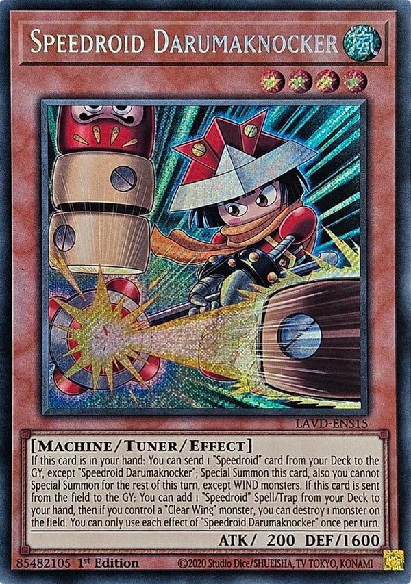 Speedroid Darumaknocker (Secret Rare) - LAVD-ENS15 - Secret Rare - 1st Edition