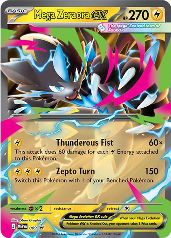 Mega Zeraora ex - MEP089 - Promo