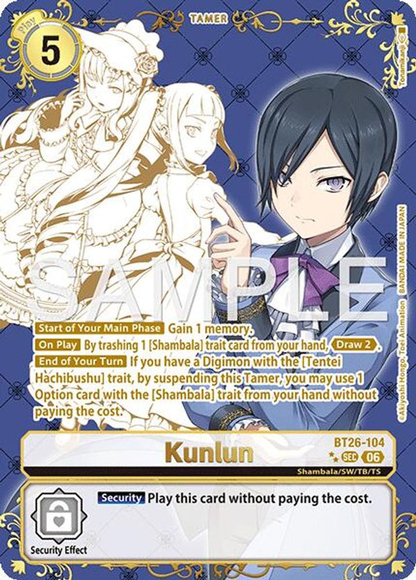 Kunlun (Rare Pull) - BT26-104 - Secret Rare