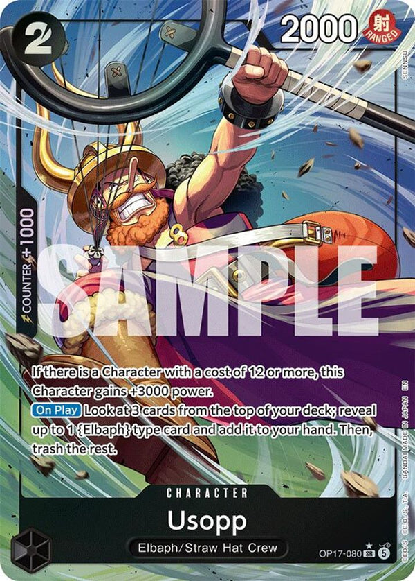 Usopp (Alternate Art) - OP17-080 - Super Rare