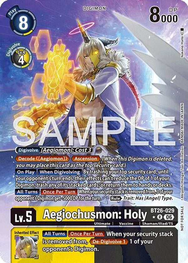 Aegiochusmon: Holy (Alternate Art) - BT26-029 - Rare
