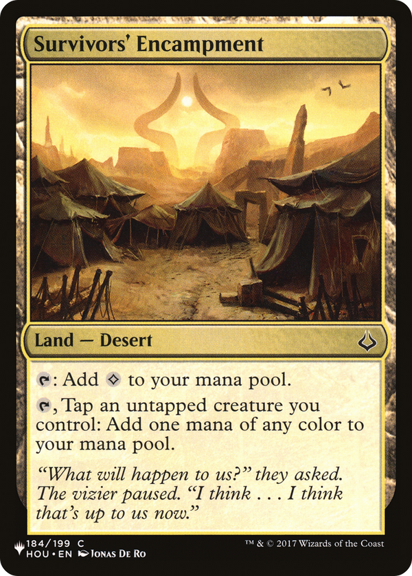 Survivors' Encampment - HOU Reprint (PLST)