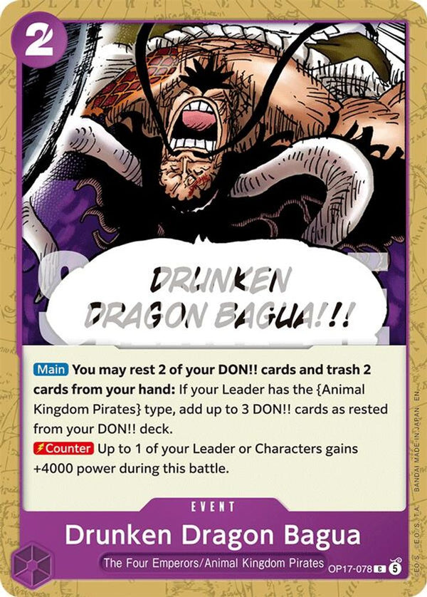 Drunken Dragon Bagua - OP17-078 - Common (Pre-Order)