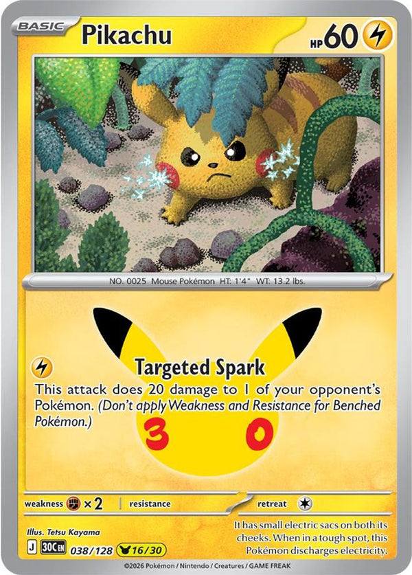Pikachu - 038/128 - Pikachu Rare