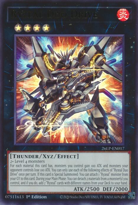 Ryzeal Duo Drive - 26LP-EN017 - Ultra Rare - 1st Edition