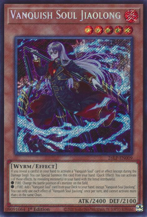 Vanquish Soul Jiaolong (SCR) - 26LP-EN009 - Secret Rare - 1st Edition