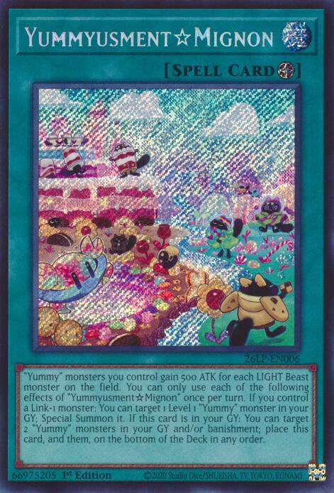 YummyusmentMignon (SCR) - 26LP-EN006 - Secret Rare - 1st Edition