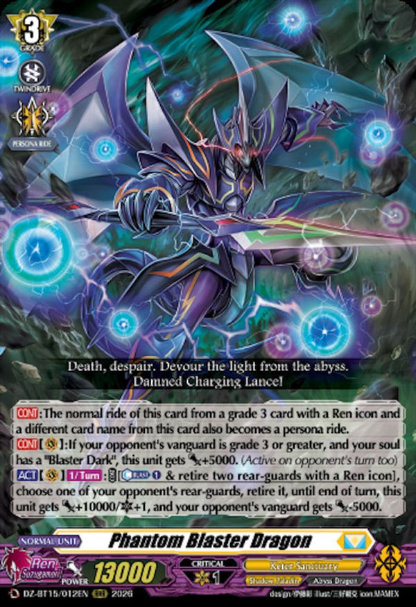 Phantom Blaster Dragon - DZ-BT15/012EN - Triple Rare