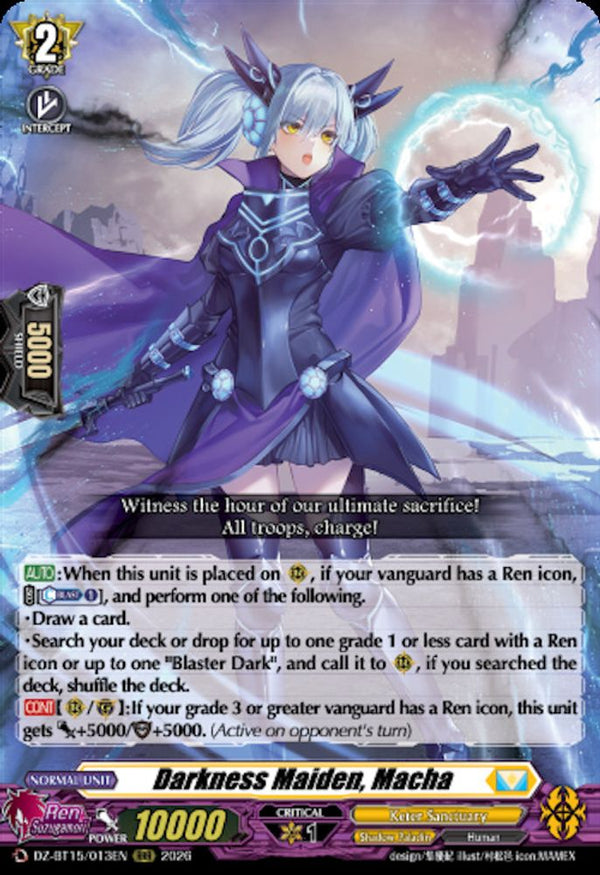 Darkness Maiden, Macha - DZ-BT15/013EN - Triple Rare