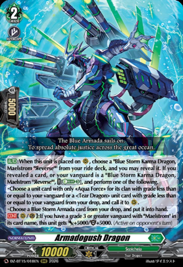 Armadogush Dragon - DZ-BT15/018EN - Triple Rare
