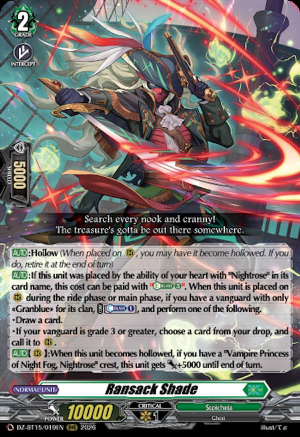 Ransack Shade - DZ-BT15/019EN - Triple Rare