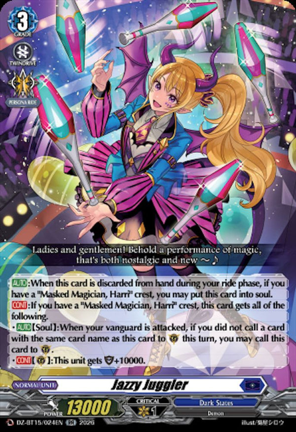 Jazzy Juggler - DZ-BT15/024EN - Double Rare