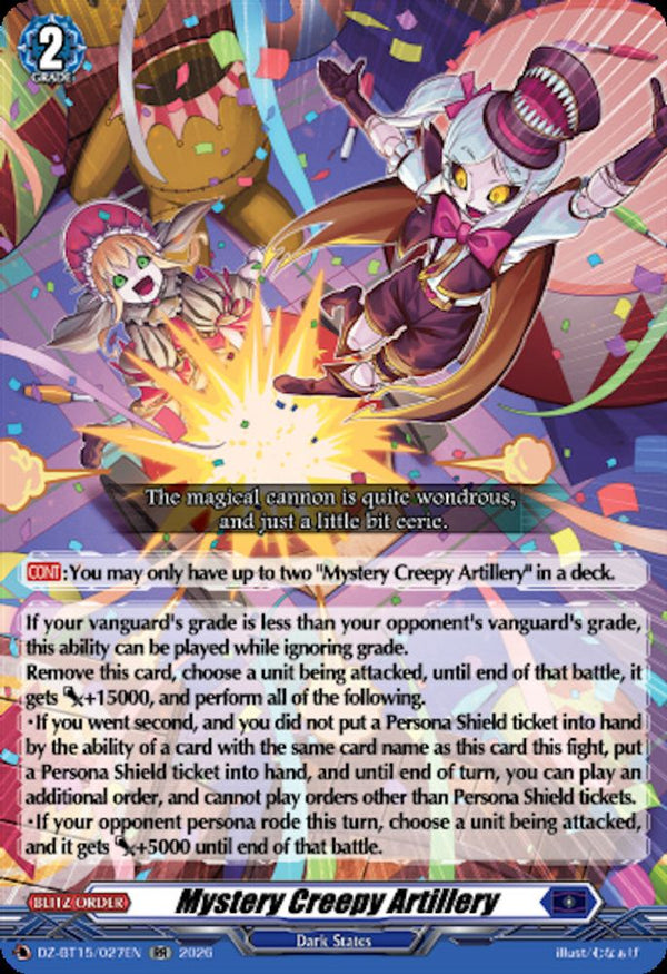 Mystery Creepy Artillery - DZ-BT15/027EN - Double Rare