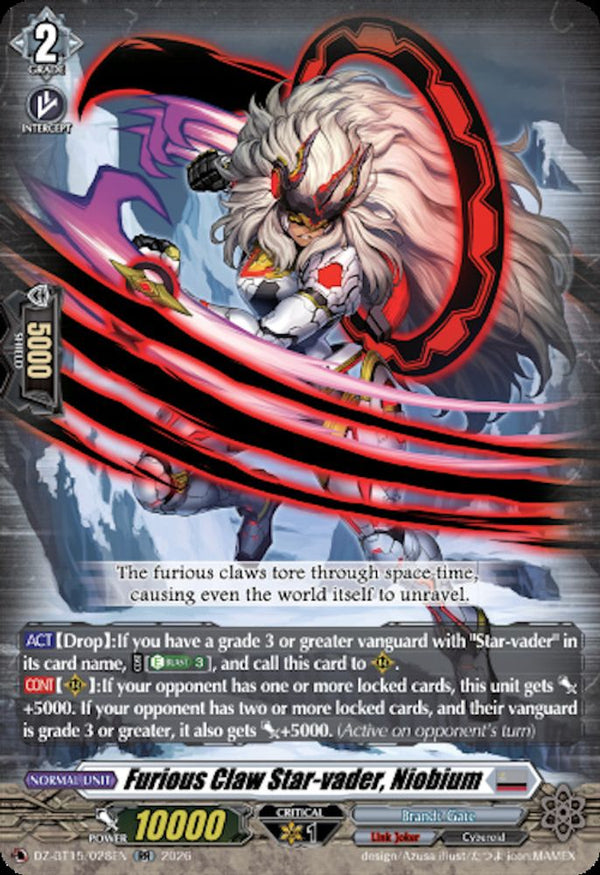 Furious Claw Star-vader, Niobium - DZ-BT15/028EN - Double Rare