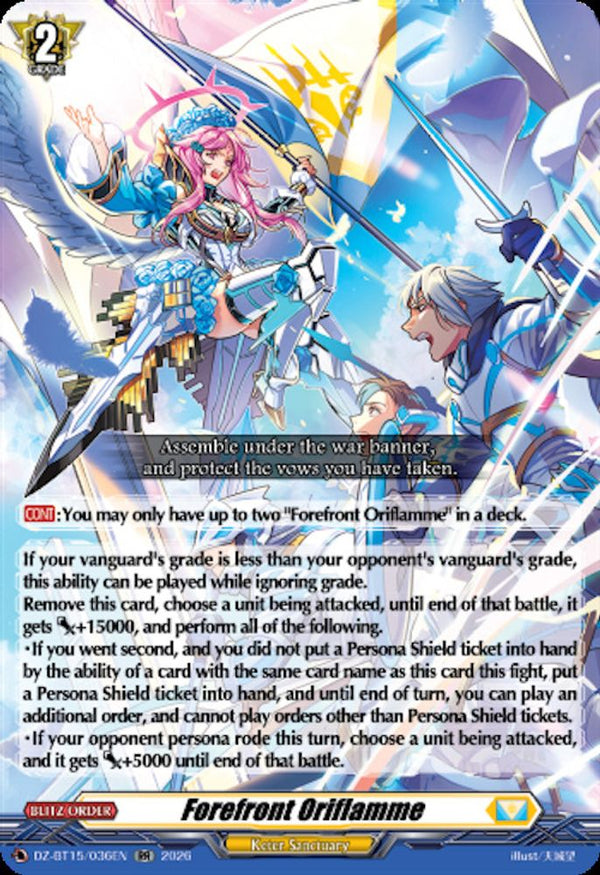 Forefront Oriflamme - DZ-BT15/036EN - Double Rare