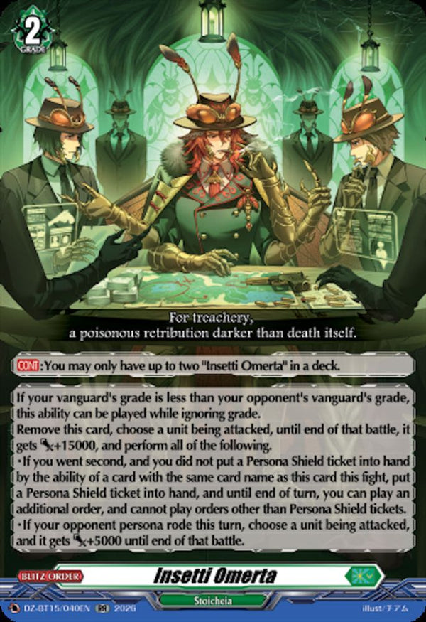 Insetti Omerta - DZ-BT15/040EN - Double Rare
