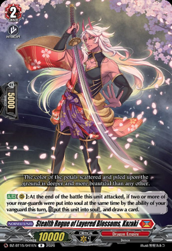 Stealth Rogue of Layered Blossoms, Kazaki - DZ-BT15/041EN - Rare