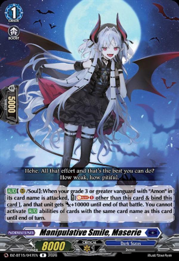 Manipulative Smile, Maserie - DZ-BT15/047EN - Rare